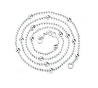 JZWCHQ 35 à 80 cm mince mince pure 925 Colliers de cou de la chaîne en argent sterling