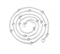 JZWCHQ 35 à 80 cm mince mince pure 925 Colliers de cou de la chaîne en argent sterling