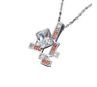 JZWCHQ 5.0ct Colore en argent sterling coloré 925 pour les femmes accessoires sans chaîne