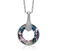 JZWCHQ 925 argent sterling décoré avec des colliers en cristal fête de la fête