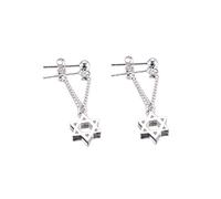 JZWCHQ 925 Boucle d'oreille en cristal en cristal en argent sterling, boucles d'oreilles en zircone cubique étincelante, boucles d'oreilles pendantes à crochet de mode pour les femmes