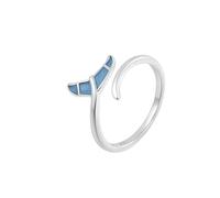 JZWCHQ 925 Collier de baleine en argent sterling pour les femmes Girls Gift Blue Sea Whale Sirène Bijoux de queue
