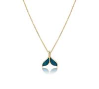 JZWCHQ 925 Collier de baleine en argent sterling pour les femmes Girls Gift Blue Sea Whale Sirène Bijoux de queue