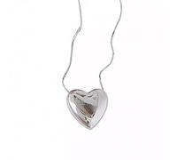JZWCHQ 925 Collier de coeur en argent sterling pour les femmes bijoux légers
