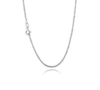 JZWCHQ 925 Collier de couloir de chaîne étincelante de couleur argentée pour femmes bijoux de mariage cadeau d'anniversaire