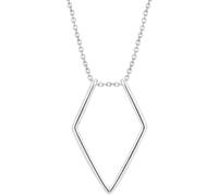 JZWCHQ 925 Collier de Porte-Anneau en Argent Sterling pour Femmes, Collier de Porte-Anneau géométrique avec Longueur de Bague de Pendentif 45 cm, Collier de Fourche, Collier de Porte-Anne