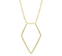 JZWCHQ 925 Collier de Porte-Anneau en Argent Sterling pour Les Femmes Géométrique Géométrique Renue de Bague Simple Collier Pendant 45 cm de Long Collier d'os de Souhait