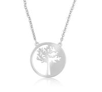JZWCHQ 925 Collier pendentif de la chance de l'arbre de vie