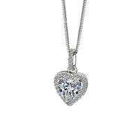 JZWCHQ 925 Colliers pendentiels de zircon en argent sterling