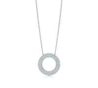 JZWCHQ 925 Sterling Silver Love Twinkle Chardrop Inclay Zircon Sun Collier Bijoux
