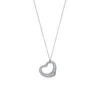 JZWCHQ 925 Sterling Silver Love Twinkle Chardrop Inclay Zircon Sun Collier Original
