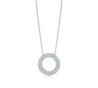 JZWCHQ 925 Sterling Silver Love Twinkle Chardrop Inclay Zircon Sun Collier Original