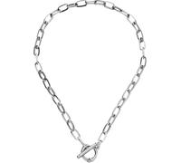 JZWCHQ Accessoires 925 Collier à bascule de monnaie en argent sterling pour les femmes, bascule Collier pendentif à la chaîne de trombone - serrure et clé, cœur, collier pendentif chaîne de pièces de