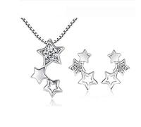 JZWCHQ ACCESSOIRES 925 Ensemble de bijoux en argent sterling