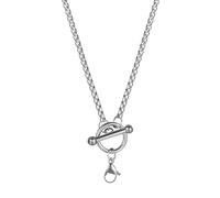 JZWCHQ Accessoires collier à bascule pour hommes et femmes, chaîne à maillons cubains Hip Hop, fermoir en T, Long pendentif ras du cou, clé de verrouillage