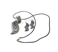 JZWCHQ Accessoires collier boucle d'oreille boucles d'oreilles pour femme accessoire bijoux noir