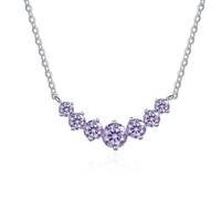 JZWCHQ Accessoires Collier simple en moissanite 2,8 pour femme, coupe ronde, couleur D, pendentif en diamant créé en laboratoire, parfait à porter au quotidien, pour les fêtes de mariage