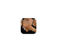 JZWCHQ Accessoires Filles Brides DE Mariage Silver Righestone Collier en Larmes Colliers d'oreilles Set Bridal Bridesmaid Prom Costume Forme Bijoux pour Les Femmes Habiller 2024 Cadeaux