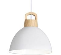 JZWCHQ Amen Country Style Pendant Light - Créative Lampe Suspendue en métal à tête avec Base E27 pour étudier, librairie, îlot de Cuisine - Chaner décoratif (Sombre) (Blanc)