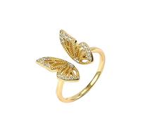 JZWCHQ Anneaux Cadeaux délicats à la mode 925 BAGNE SIGNÉE STERLING RING AIMAL ANIMAL ANIMAL BRIDESMAID BIELRY PARTER POUR