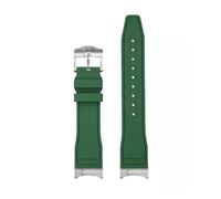JZWCHQ Arc bouche fluororubber watch sangle compatible avec Tudor Black Bay M79230R M79363n Watchband 20 21 mm 22 mm FKM Bracelet pour hommes (EndingLink-Gold, 22 mm)