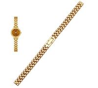 JZWCHQ Band de Montre en Acier Inoxydable 6 mm 8 mm 10 mm Bracelet en Argent Bracelet Golden Bracelet pour Tailleur Taille Bracelet Watch Fashion Watch (Couleur: Gol, Taille: 10 mm)
