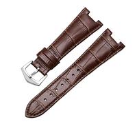 JZWCHQ Band de montre en cuir authentique pour Patek Philippe 5711 5712G Nautilus Montre des hommes et des femmes STRAPE SPECIAL WORG WORD 25 mm * 12 mm