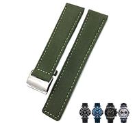 JZWCHQ Bandon de montre Blue Green Watch Boule de montre en nylon de 22 mm pour Chronomat Navitimer Superocean For Men Bracelet