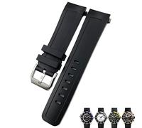 JZWCHQ Bandon de montre en caoutchouc de 22 mm de 22 mm Bands de montre bleu noir pour IWC Family Aquatimer Family For Men Bracelet