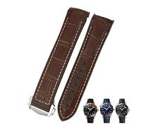 JZWCHQ Bands de Montres à Cornes de Vache de 20 mm pour Omega Seamaster 300 Speedmaster de Ville Watch Strap for Men Bracelet Point Buckle for Man Woman