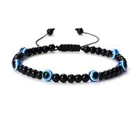 JZWCHQ Bijoux Bracelet Bracelet Réglable 4 mm Tiger Eye Stone Malachite Souhait les bracelets