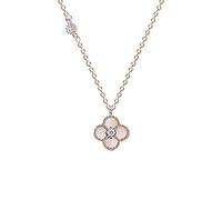 JZWCHQ Bijoux/Colliers Collier à quatre feuilles Femelle Tempérament simple 18K Couleur Clavicule Chaîne de luxe Luxury Gift Pendants