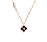 JZWCHQ Bijoux/Colliers Collier à quatre feuilles Femelle Tempérament simple 18K Couleur Clavicule Chaîne de luxe Luxury Gift Pendants