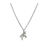 JZWCHQ Bijoux/colliers Collier en chaîne en acier titane, collier de chevaux volant personnalisé, collier de licorne en alliage, collier de couple pendentif pour femmes