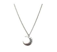 JZWCHQ Bijoux/colliers Collier en chaîne en acier titane, collier de lune personnalisé, collier pendentif en alliage rétro, collier de couple pendentif pour femmes