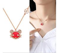 JZWCHQ Bijoux/Colliers Colliers pour femmes ， Collier pendentif à clavicule Longueur totale 15,75 pouces, l'implication de forme exquise que vous êtes dans mon coeur des pendentifs pour femmes