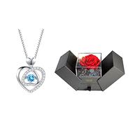 JZWCHQ Bijoux/colliers exquis Colliers de pendentif de clavicule, la technologie Center Gem adopte, être tournée de 180 degrés, des colliers pour femmes pendentifs pour femmes