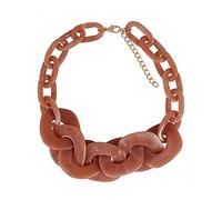 JZWCHQ Bijoux/Colliers Fashion Women's Punk Resin Chain Chunky Channeux Collier Pendard Bijoux exagéré Collier Retro Acrylique Pendentif pour femmes