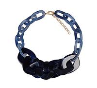 JZWCHQ Bijoux/Colliers Fashion Women's Punk Resin Chain Chunky Channeux Collier Pendard Bijoux exagéré Collier Retro Acrylique Pendentif pour femmes