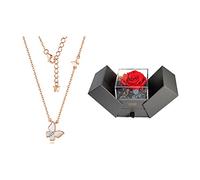 JZWCHQ Bijoux/Colliers La forme exquise de papillon implique que le bonheur viendra à vos côtés d'une manière élégante, des colliers pour femmes pendentifs pour femmes