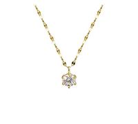JZWCHQ Bijoux/Colliers Single Diamond Collier avancé SIMPLE SIMPLE PENDANT FÉMININ CLAVICLE PARTÉ BIJOUR JIANIRES FEMMES PENDANTS