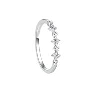 JZWCHQ Bijoux de Femmes Authentiques Sterling Scintillantes Feuilles de Feuilles de Fleur de Fleur Anneaux de bagues pour Femmes Anniversaire Beaux Cadeaux juifs