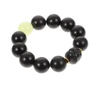 JZWCHQ Bijoux des filles 1pc bracelet bijoux bouddhiste ébène avec des perles lumineuses conception unisexe légère et durable les amateurs de bouddhisme actuels pour les accessoires d'usure nocturne