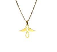 JZWCHQ Bijoux Nouveau 2025 Arrivée Angels Wing Pendant Collier pour femmes Collier de gulet en acier inoxydable