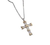 JZWCHQ Bijoux Nouveau 2025 Arrivée Mesdames Exquise Zircon Cross Pendante Collier de la mode Gift de bijoux de tempérament avec pour vous ACCESSOIRES CADEAU CROIS CRÉATIF TRENDY