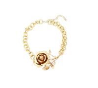 JZWCHQ Bijoux Nouveau 2025 Arrivée zaa Design unique Design vintage en métal rose rose colliers pendents pour femmes bijoux de mode de cou collier de tour de cou