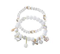 JZWCHQ Bijoux Pâques Cristaux de Lapin Rose Bracelet Bracelettes pour bébé pour Les Filles pour Les Filles