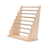 JZWCHQ Bijoux pour Femmes Organisateur de Bijoux en Bois pour Les Anneaux et Les Boucles d'oreilles Affichage, Beige, 34x20x36cm Cylindre Bijoux pour Femmes