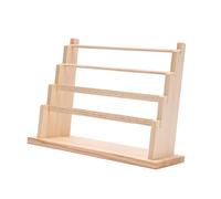 JZWCHQ Bijoux pour Femmes Organisateur de Bijoux en Bois pour Les Anneaux et Les Boucles d'oreilles Affichage, Beige, 34x20x36cm Cylindre Bijoux pour Femmes