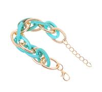 JZWCHQ Bijoux pour filles tendance à la mode minimaliste Bracelet Bracelet à liaison acrylique Bijoux imprimé léopard pour les femmes occasionnelles aux occasions formelles Accessoires exceptionnels